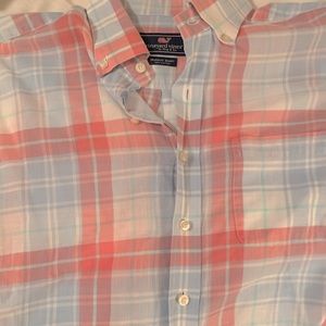 Vineyard Vines Linen Check Murray Shirt